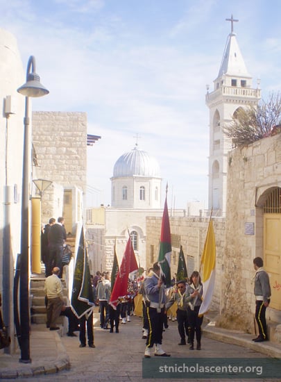 Procession Bagpipe players