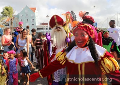 Sinterklaas Sinterklaas with colored Piet