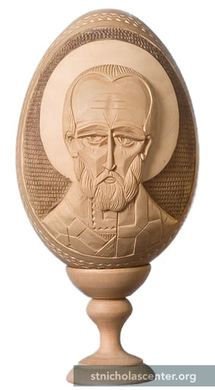 Icon image carved in relief Icon image carved in relief