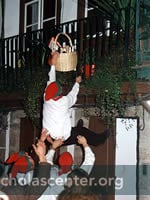 Retrieving food basket Retrieving food basket