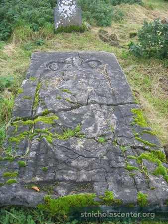 Full-length grave slab Full-length grave slab