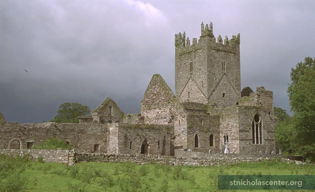 Stone abbey ruins Stone abbey ruins