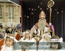 St Nicholas with angel helpers St Nicholas with angel helpers