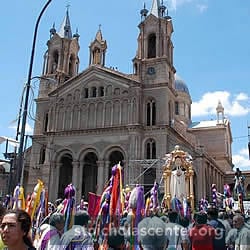 Crowd in front of church Crowd in front of church