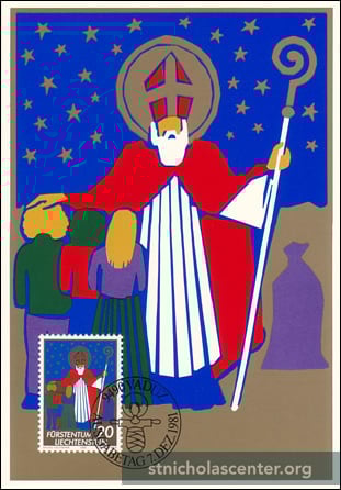 Liechtenstein St Nikolaus maxi card Liechtenstein St Nikolaus maxi card